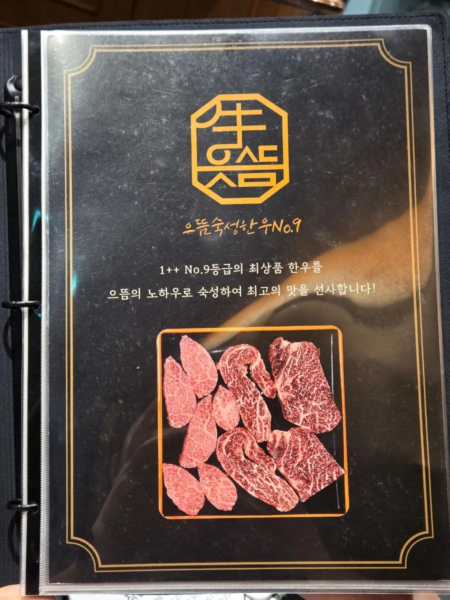 Menu at Eutteum Aged Hanwoo No.9