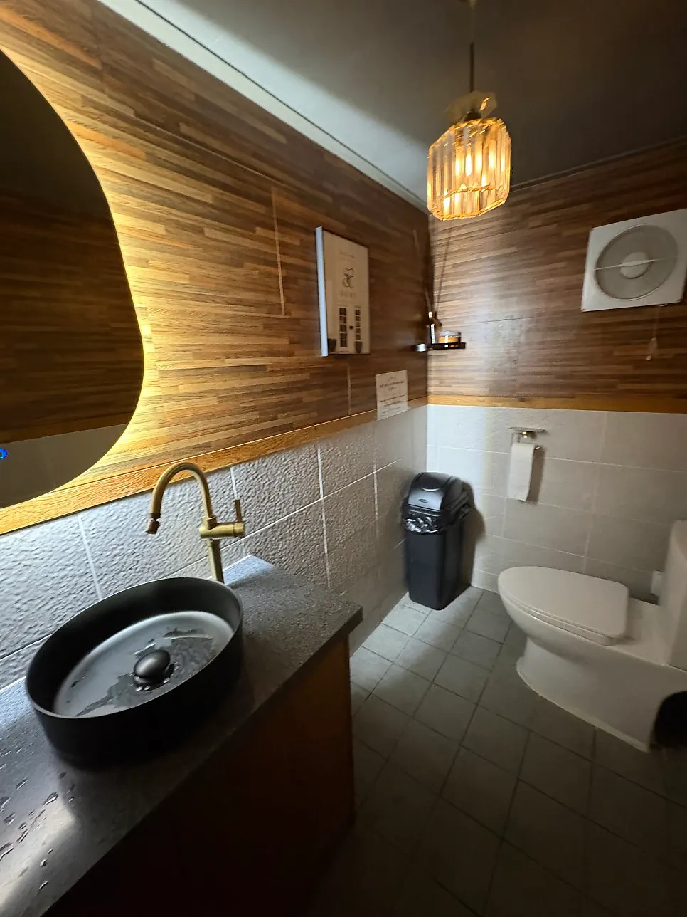 Amenities provided including fabric deodorizer and hair ties