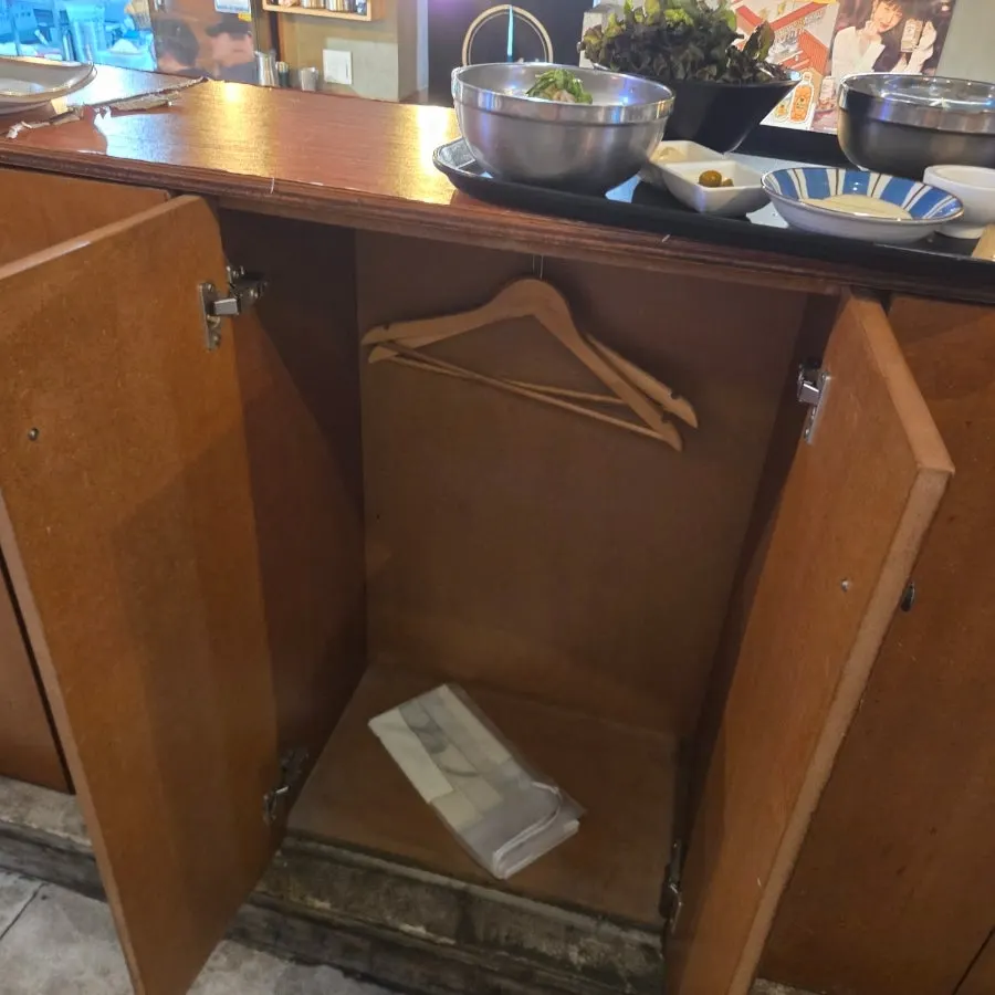 Personal item lockers for coats and bags