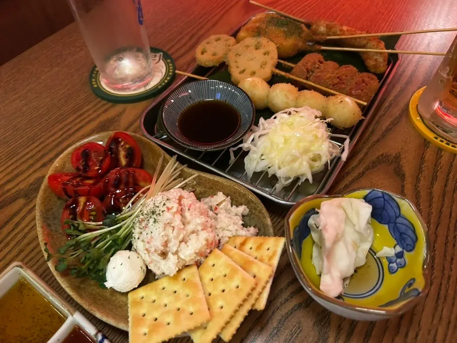 꼬치와 세트 메뉴