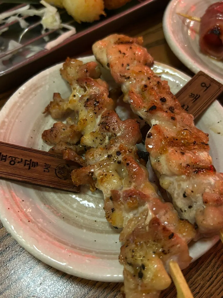베이컨말이와 꽈리고추 꼬치