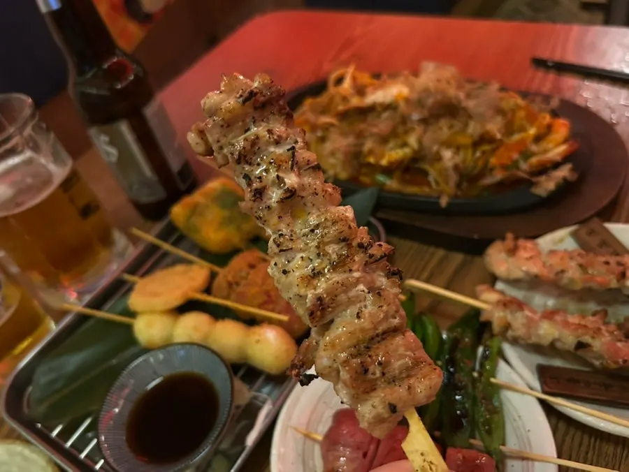 숯불 염통꼬치