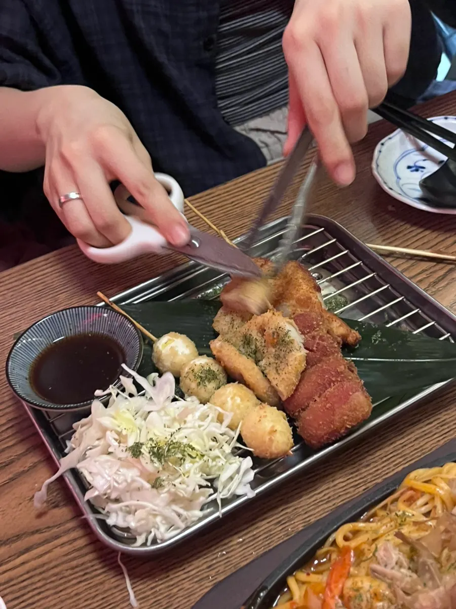 Chicken heart and chili skewers