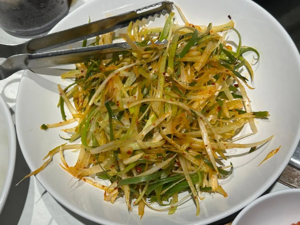 한돈 세트 구성이 적힌 메뉴 안내