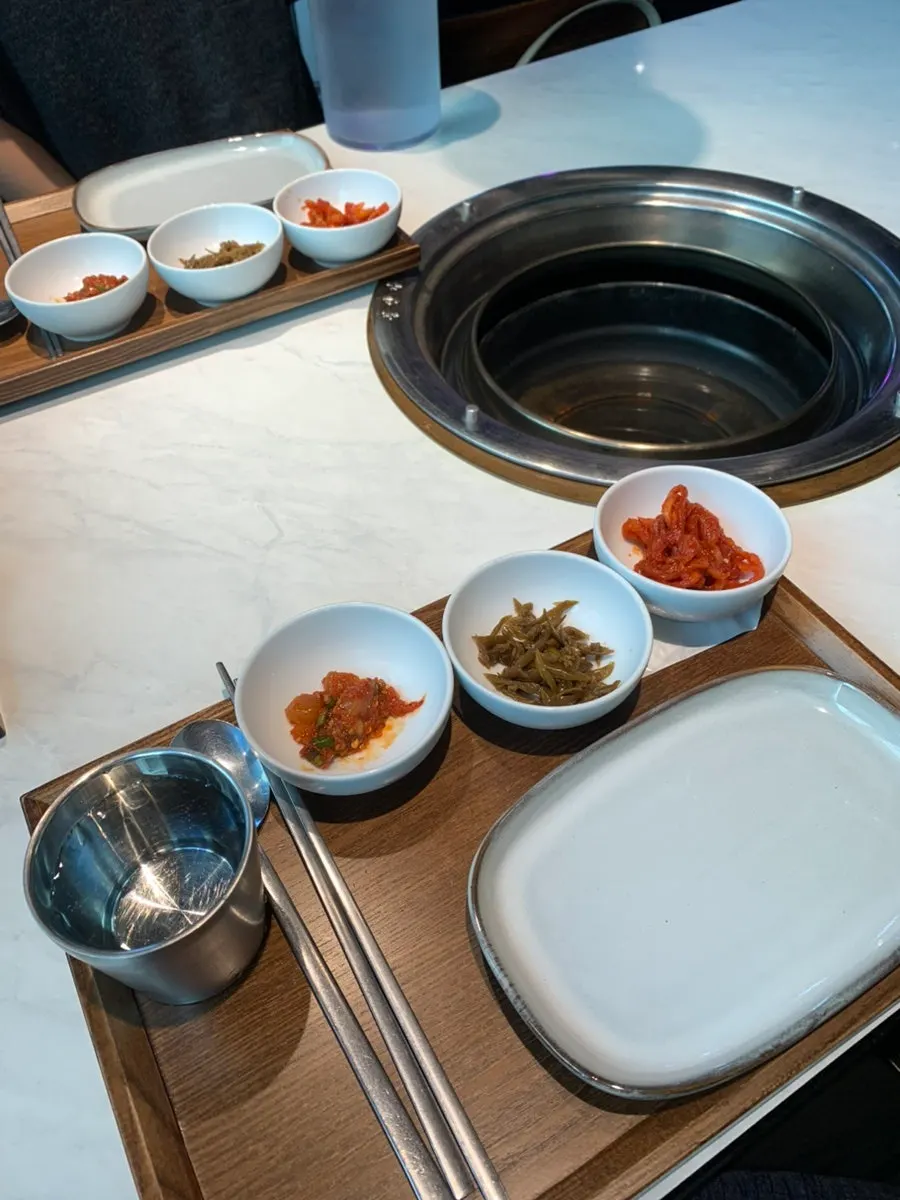 Individual tray set for each person