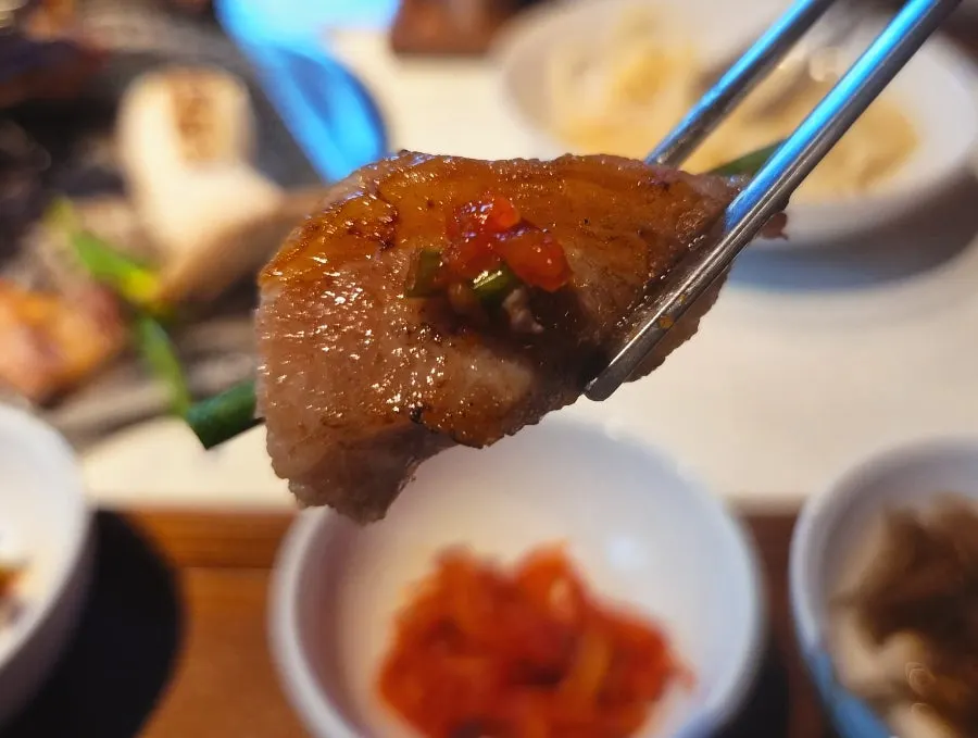 端がかりっと焼けたハンジョンサル