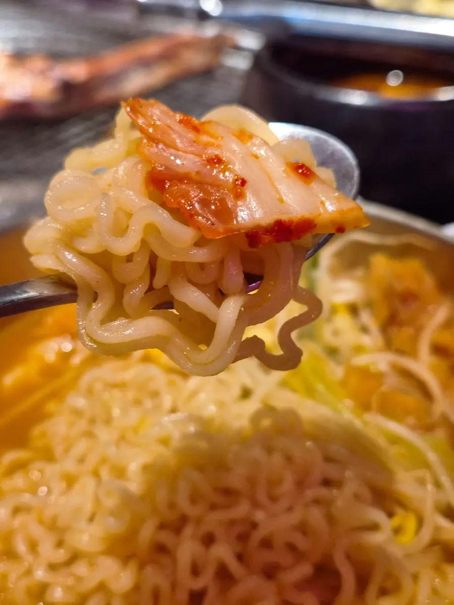 Hangover ramen eaten as the finishing dish