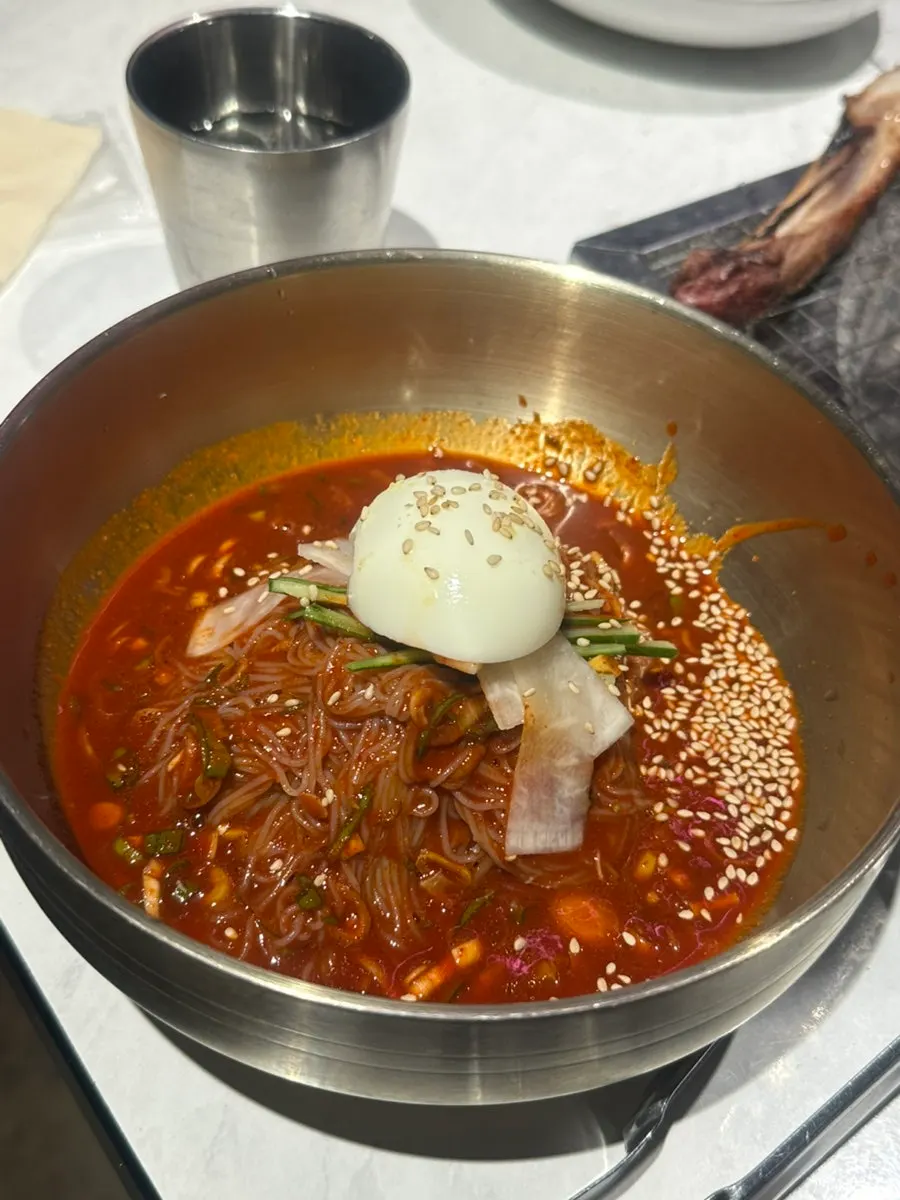 The add-on seasoned ribs (yangnyeom galbi) ordered at Jeongyukdo