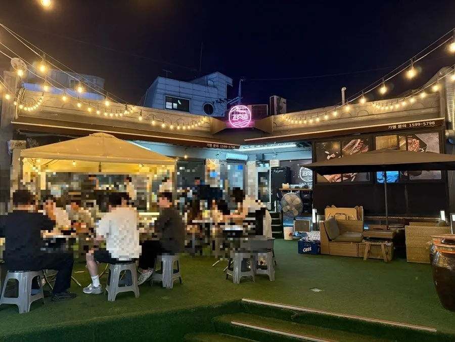 정육도로 향하는 합정 골목길