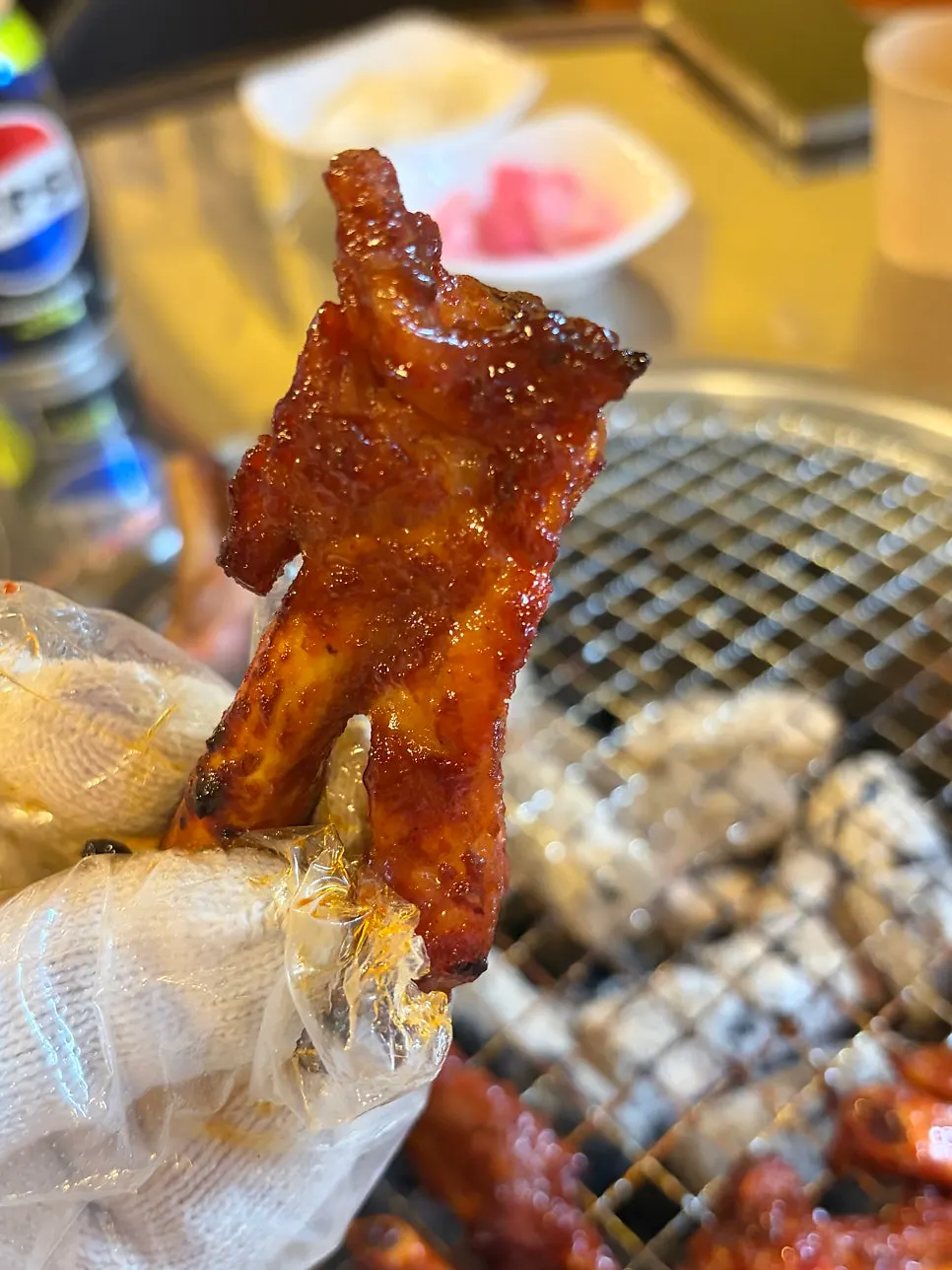 Thick, meaty seasoned jjokgalbi