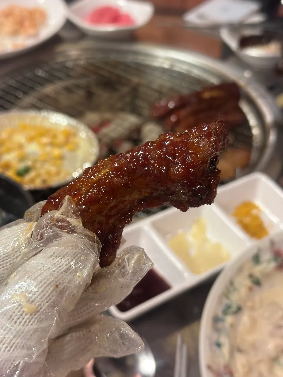 양념 쪽갈비 클로즈업