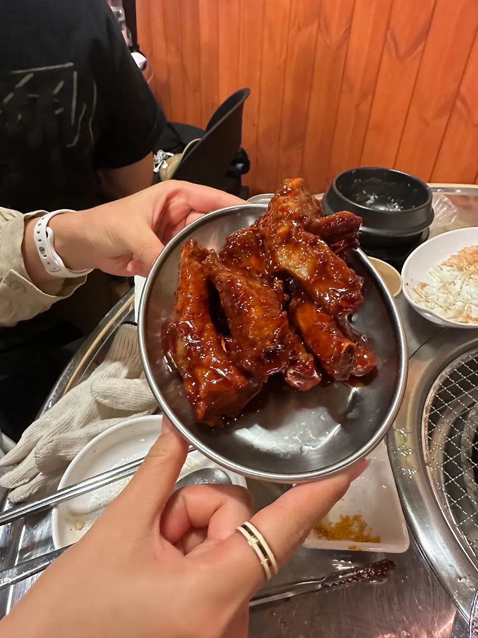 추가 주문한 양념 쪽갈비