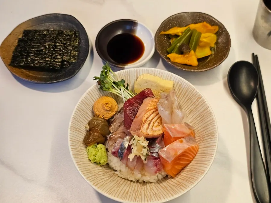 The kaisendon meal we ordered