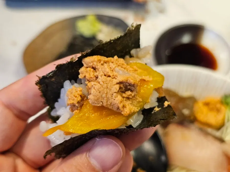 Kaisendon sashimi selection