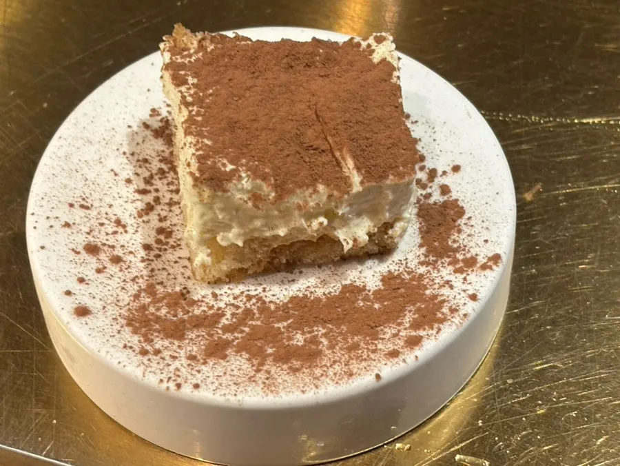 House-made tiramisu served for dessert