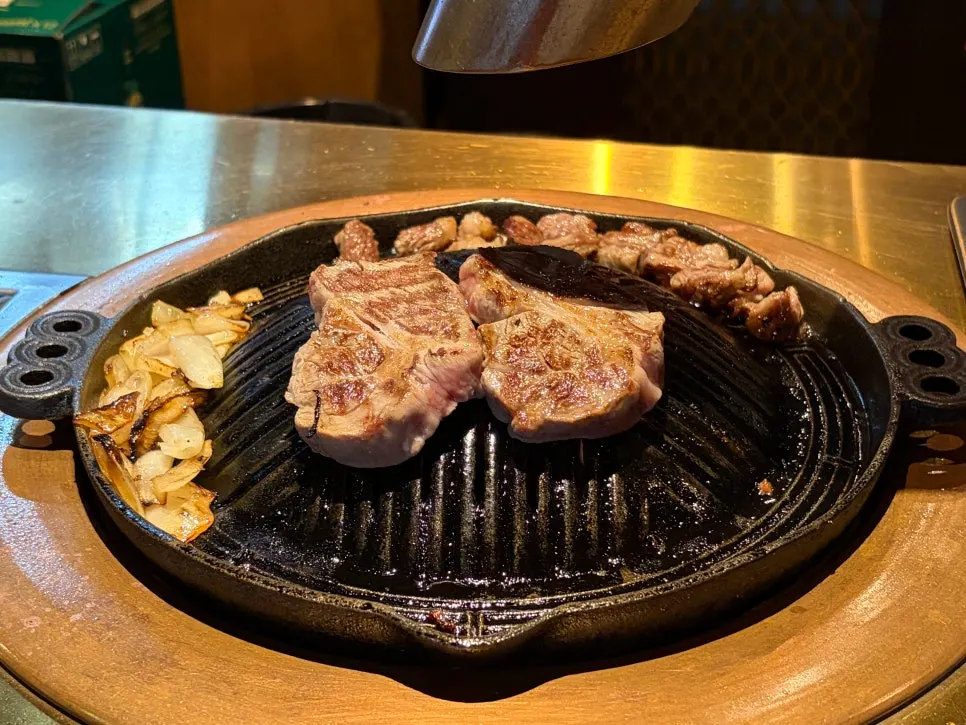 Lamb dipped in low-sodium soy sauce