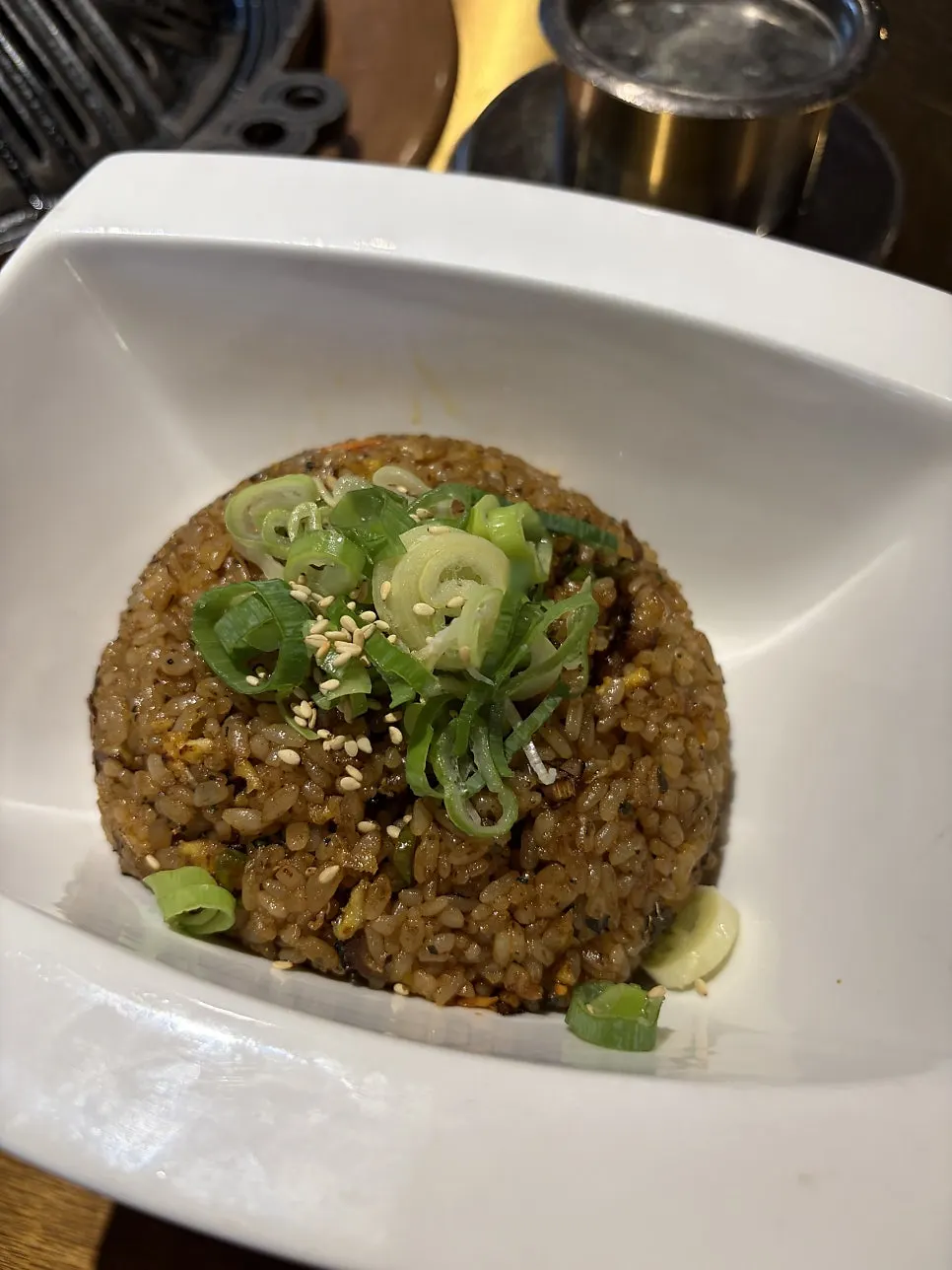 Lamb fried rice ordered to finish the meal