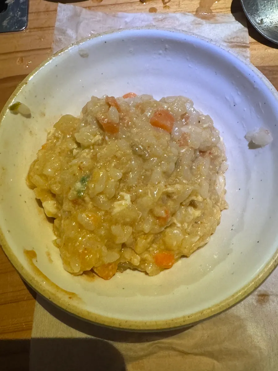 진하게 자작해진 마라 칼국수 국물