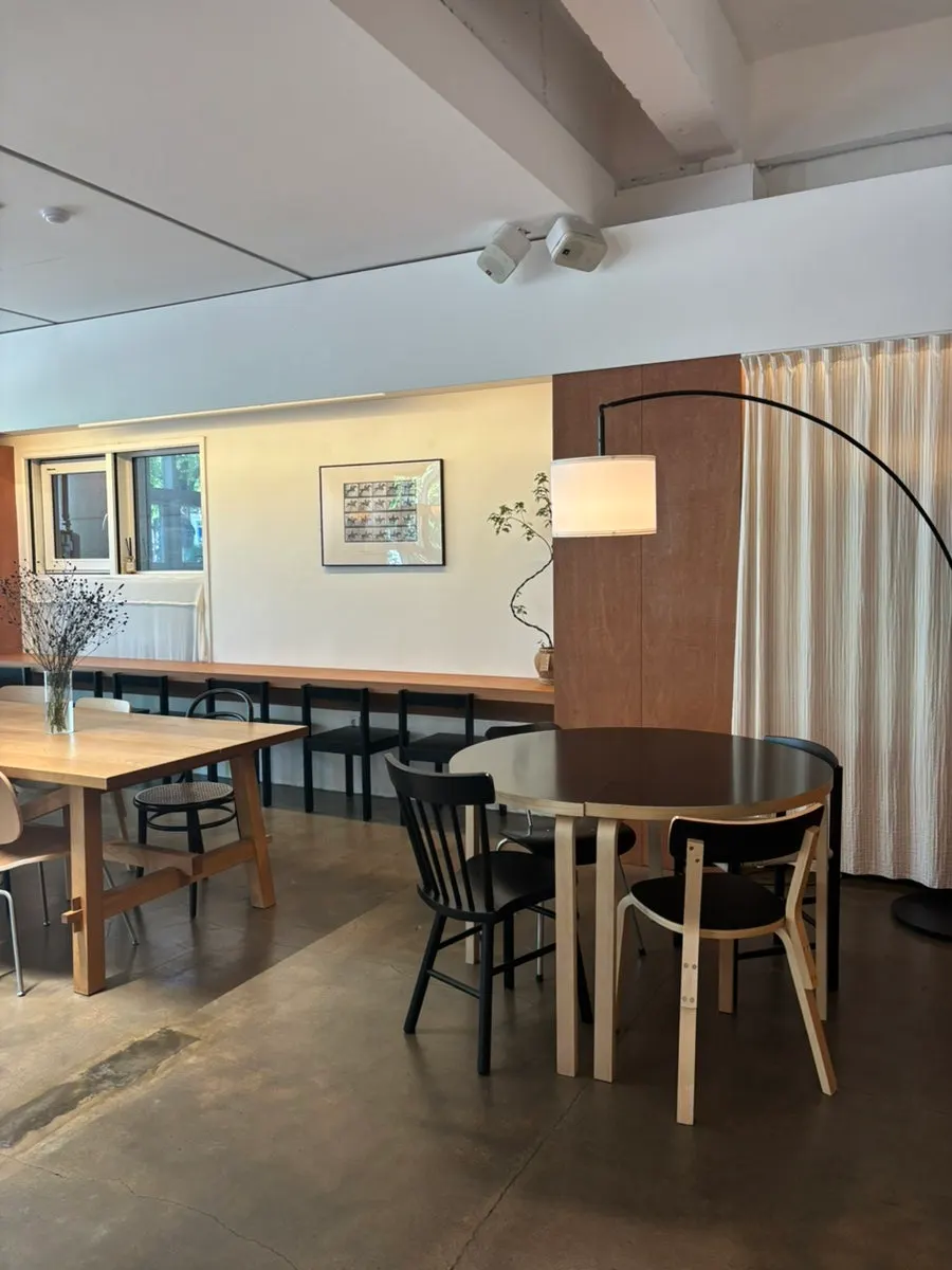 Clean interior of Petrico café