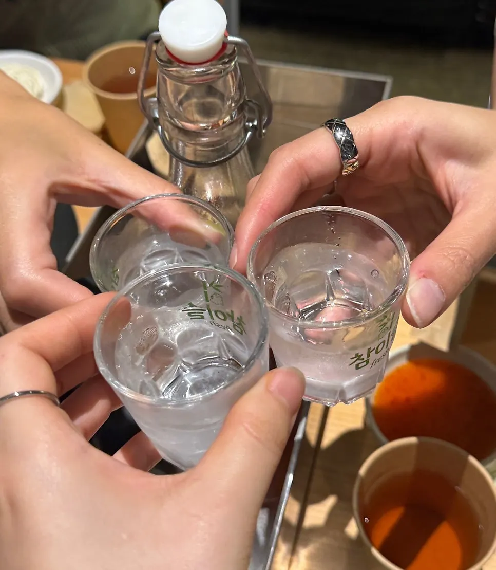 A drink enjoyed while the vegetables cooked