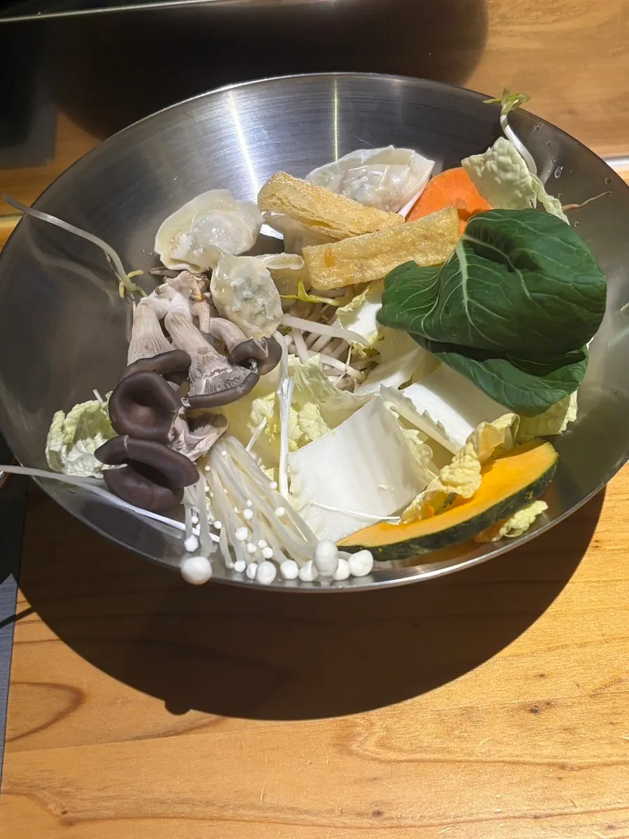 마라탕 샤브에 나온 고기와 단호박