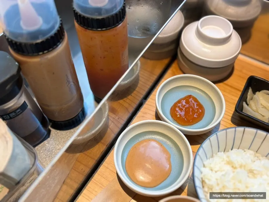 Bowl of egg yolk mixed with soy sauce