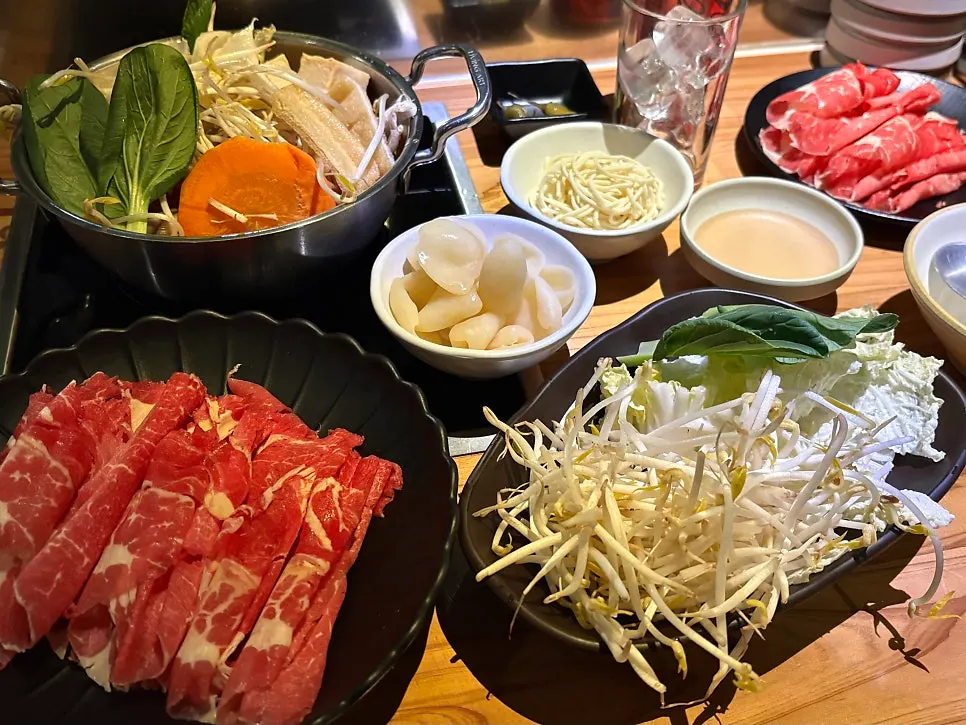 합정 상수 샤브샤브 맛집 나혼샤 소개 사진