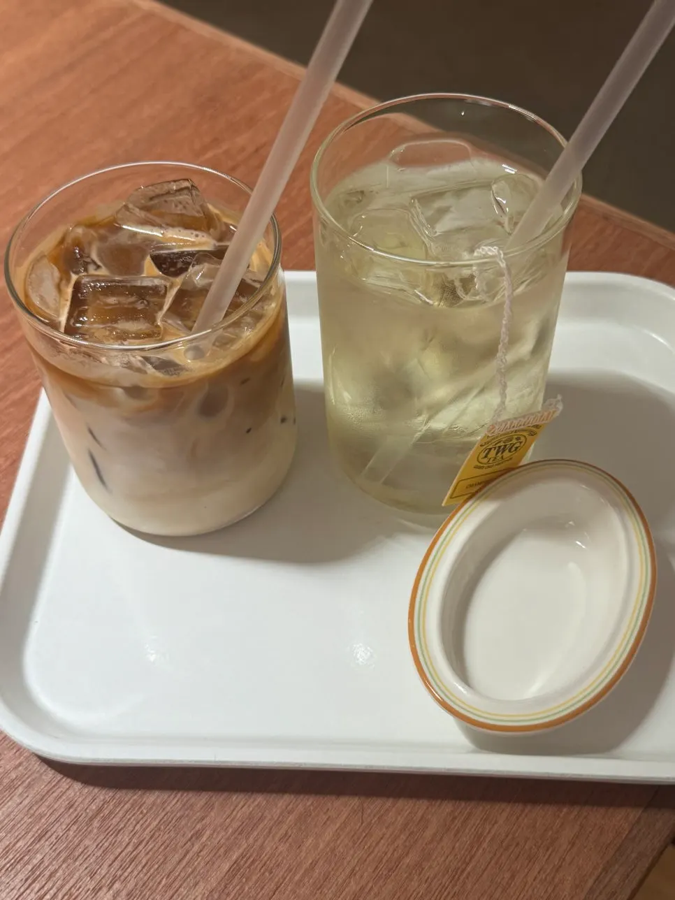 Dipping the soufflé into whipped cream