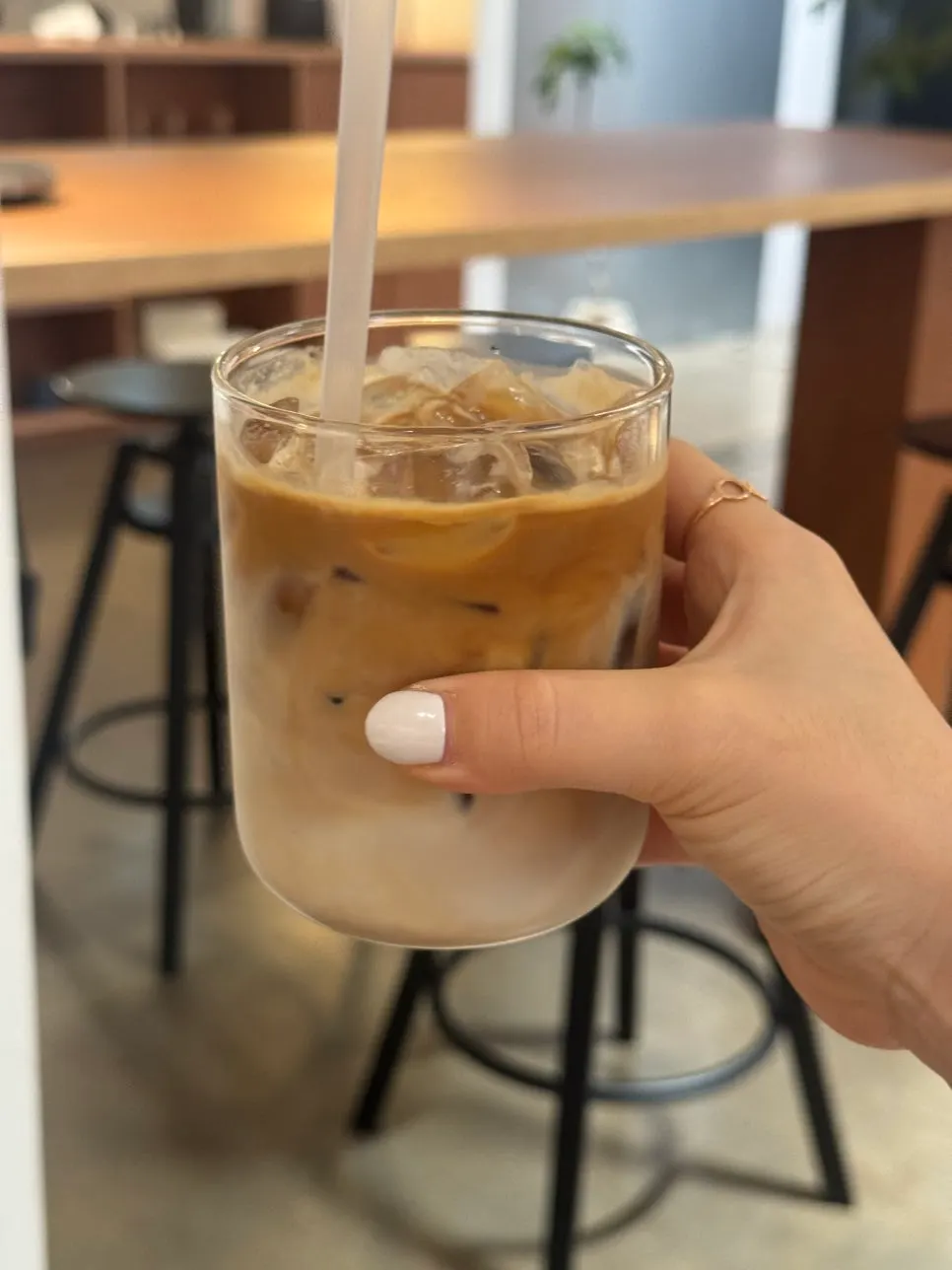 Close-up of iced chamomile tea