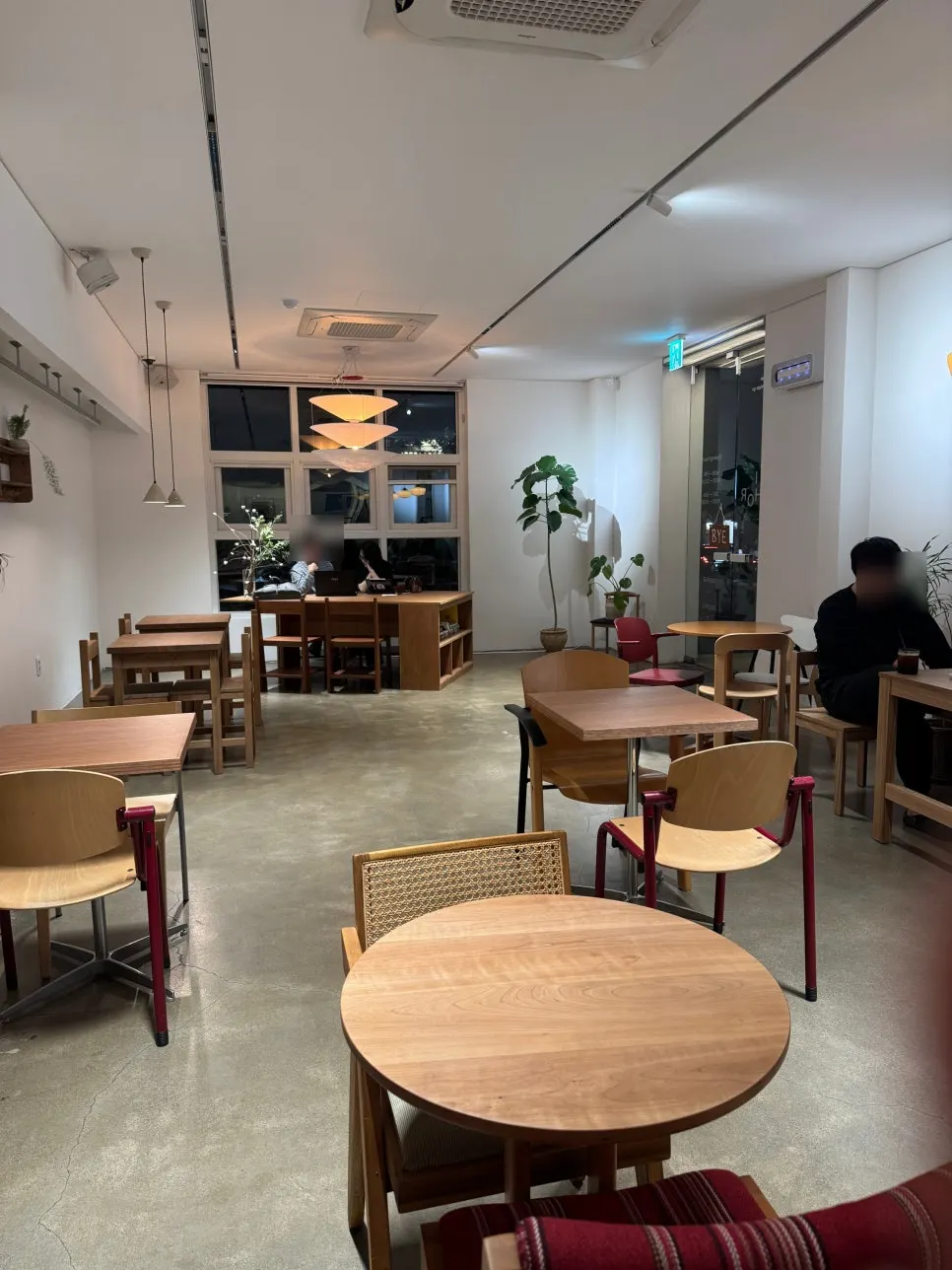 Interior of Petrico with the long table in back
