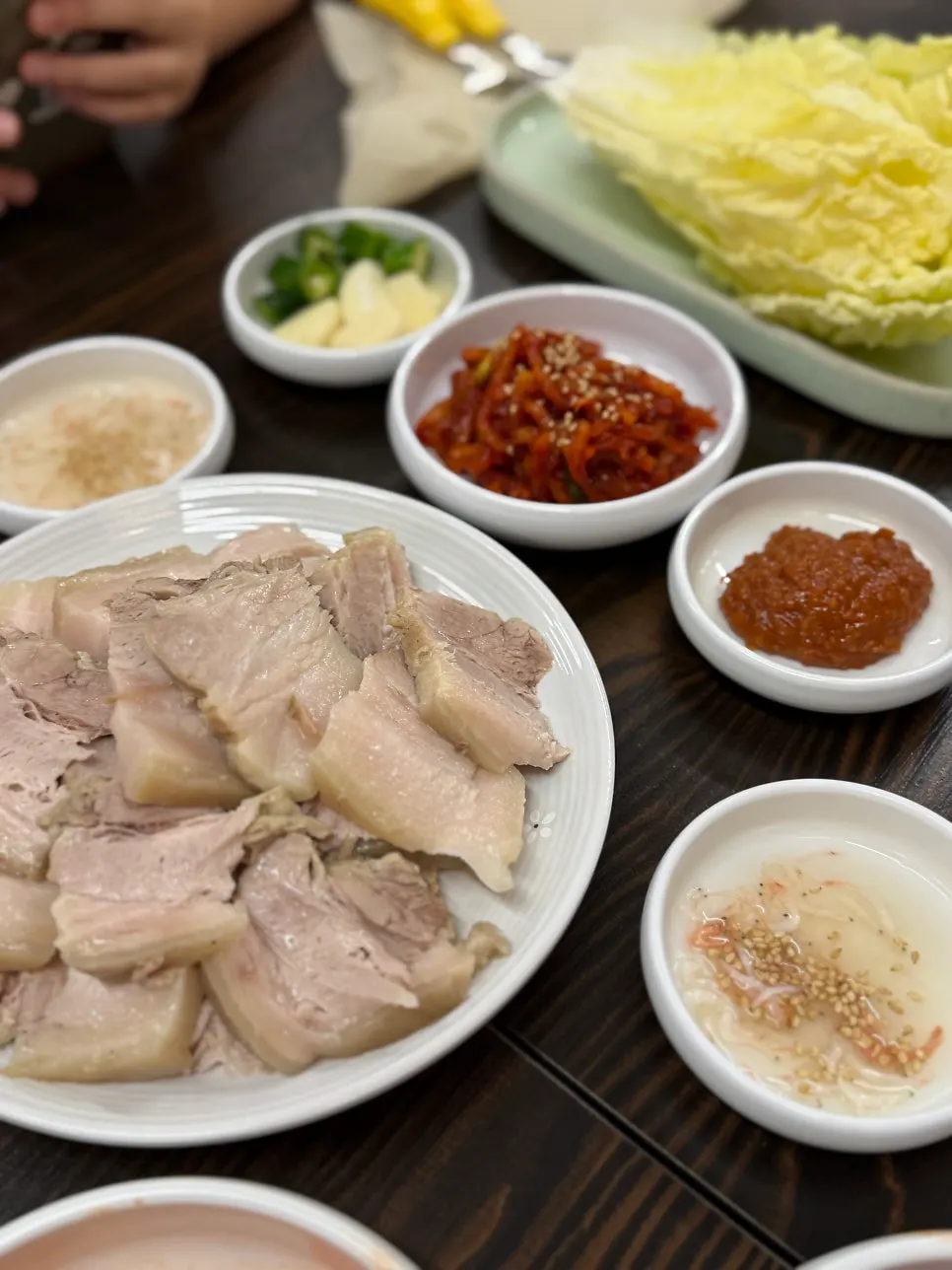 겉절이 김치 클로즈업