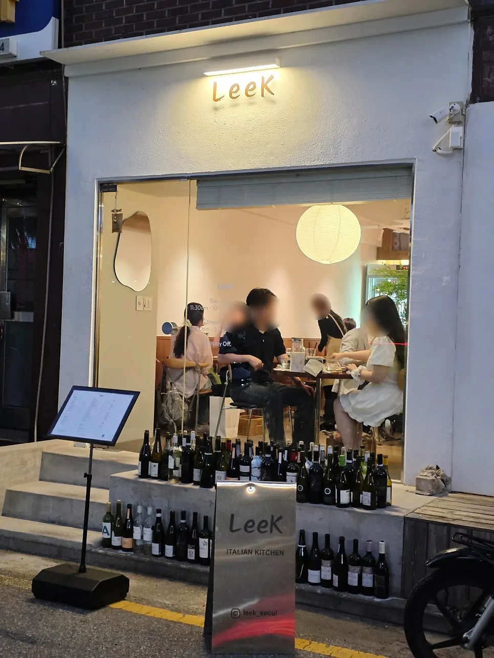 Exterior of Riike, an Italian restaurant near Hapjeong Station