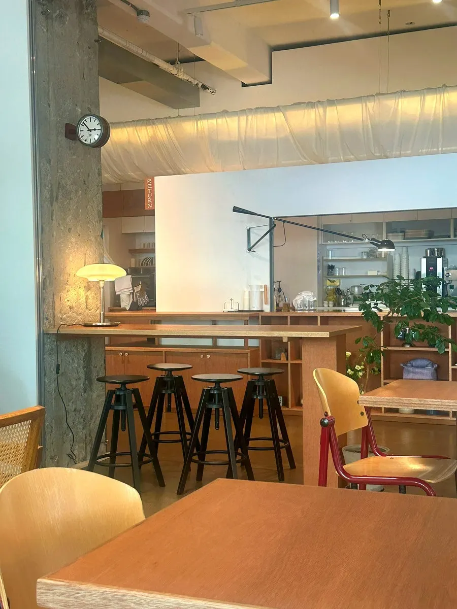 Interior decor details at Petrico café