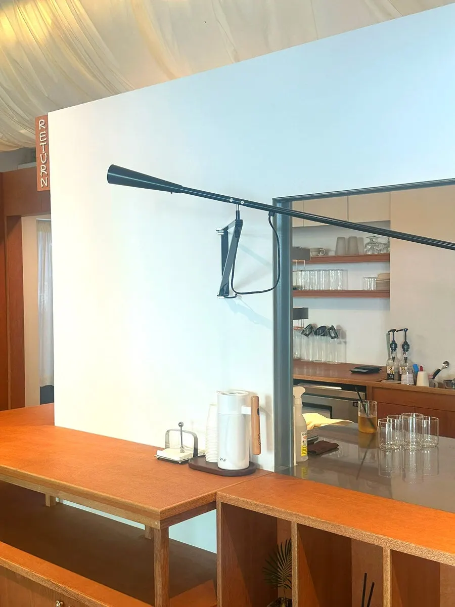 Petrico interior with soft lighting on