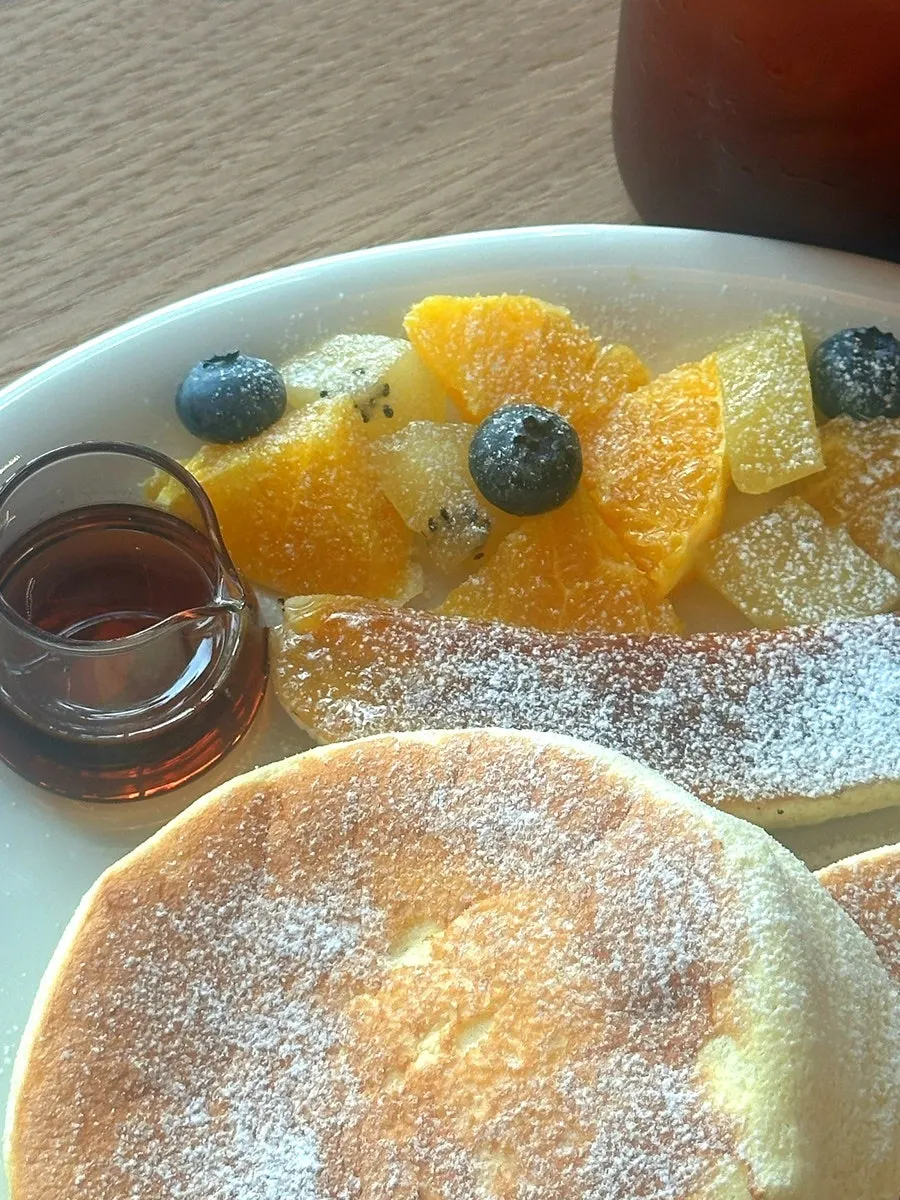 Close-up of soufflé topped with caramelized banana