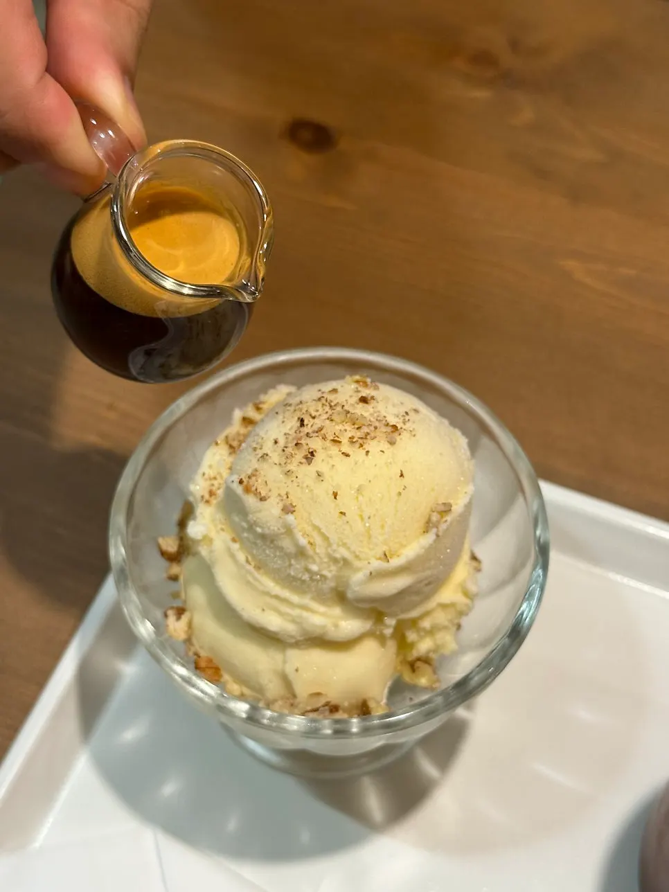 Café with soufflé ordering information
