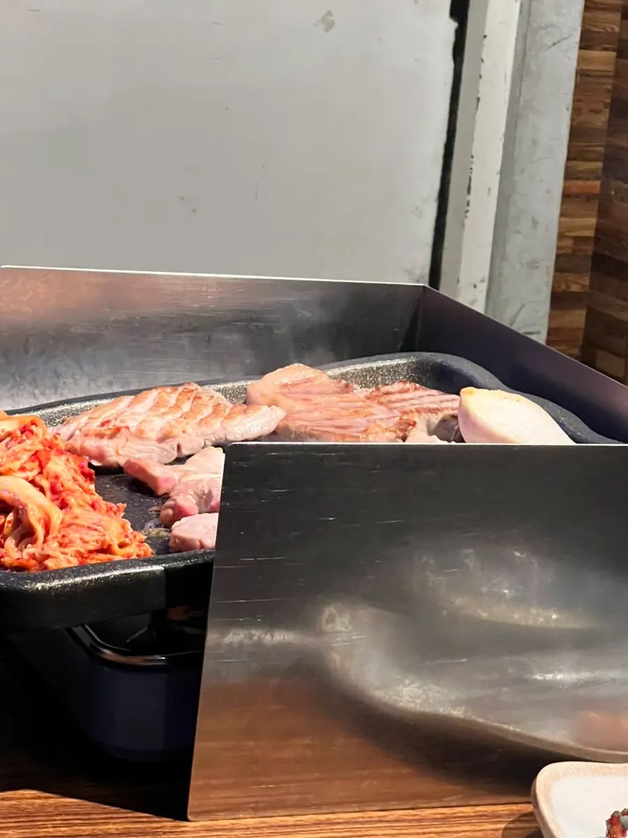 생삼겹살과 통항정살 주문 구성