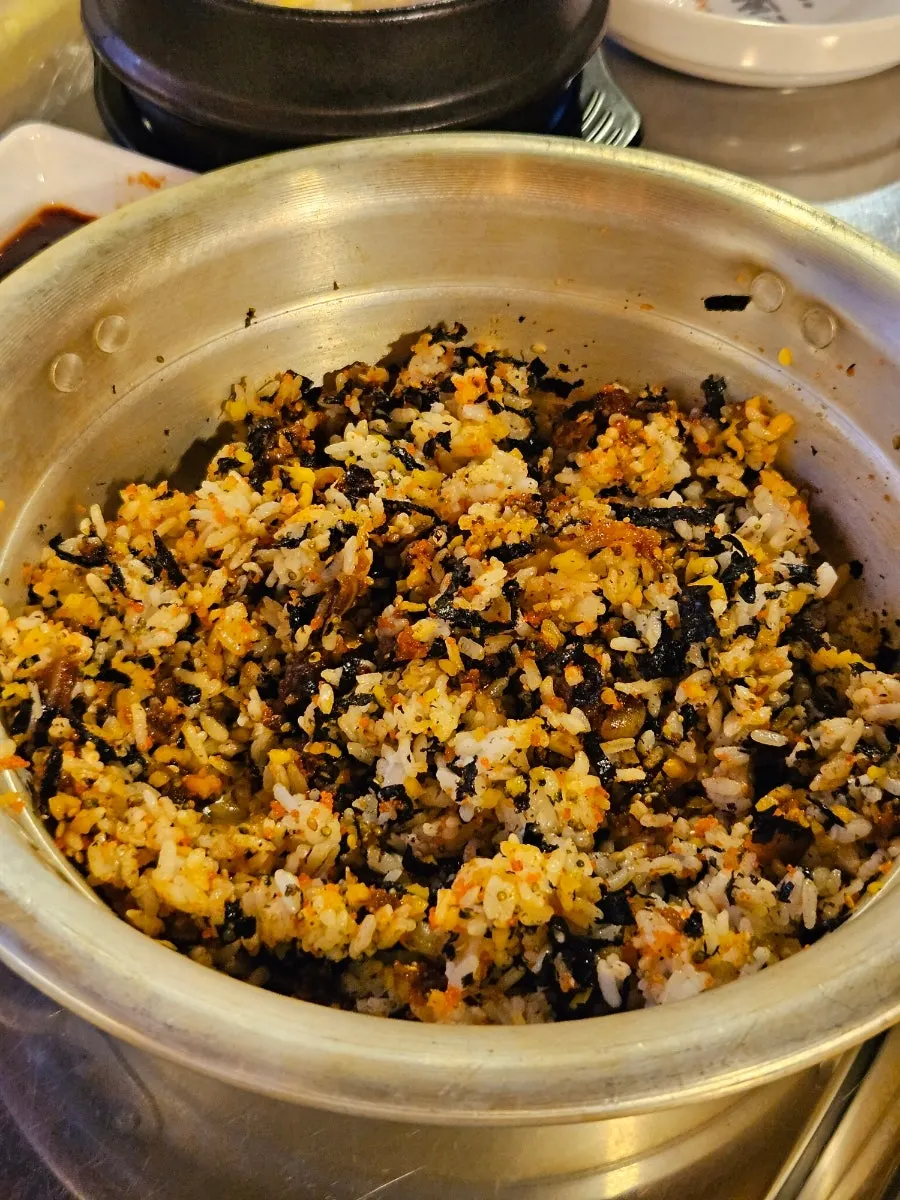 Chiletan rice ball with cartilage and flying fish roe