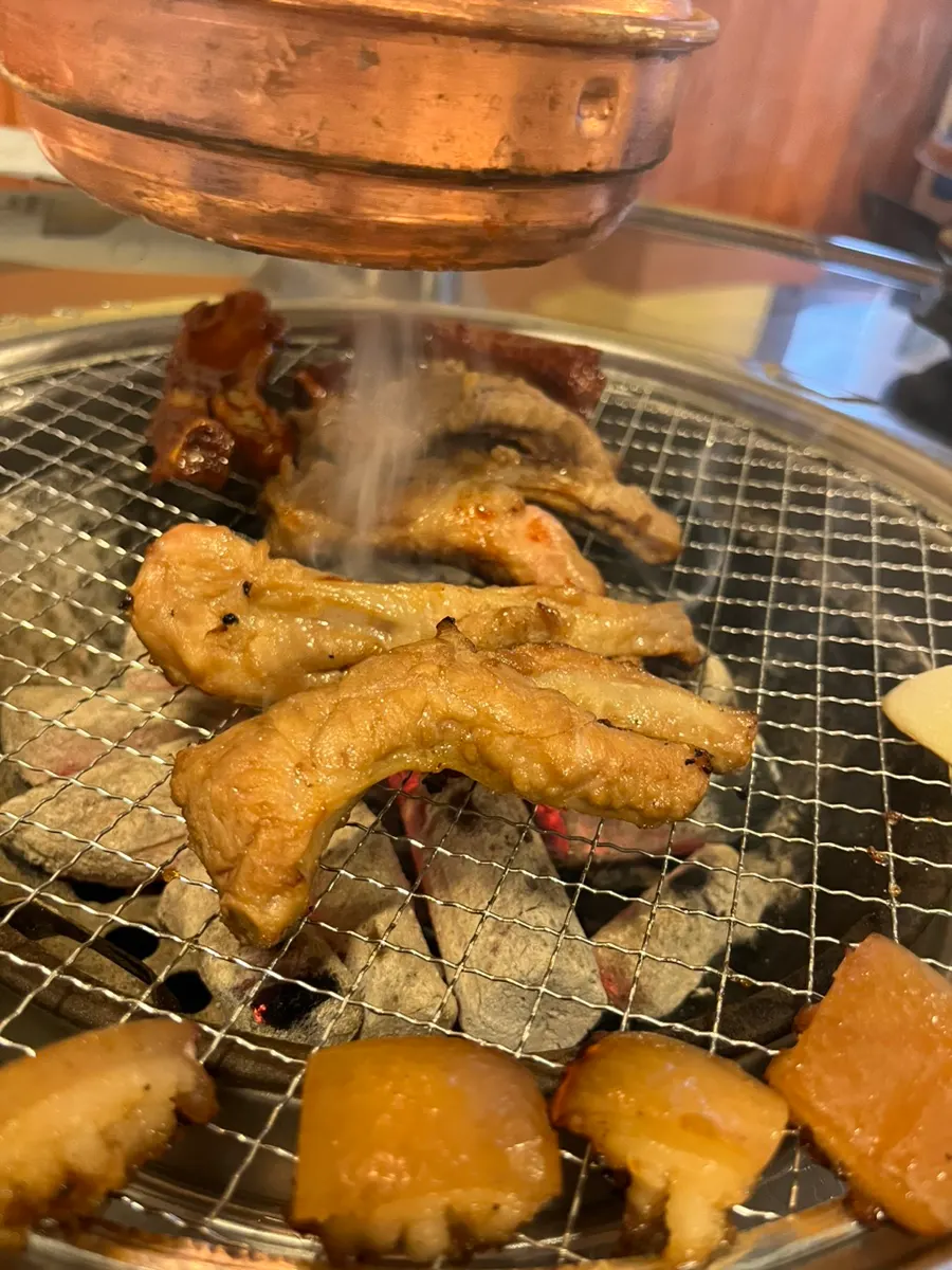 Choerutan Set table spread ordered with 2 spicy, 1 soy sauce
