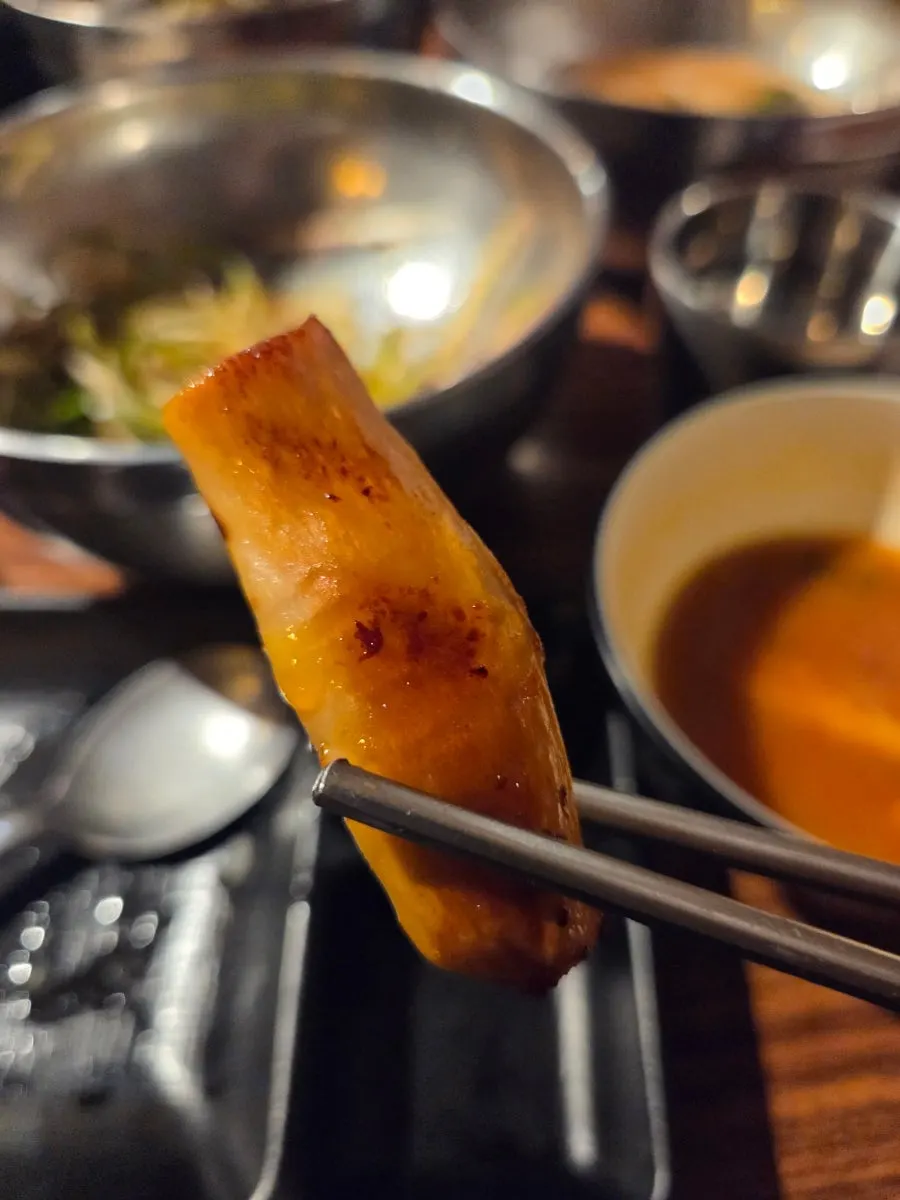 Golden-brown potatoes and mushrooms