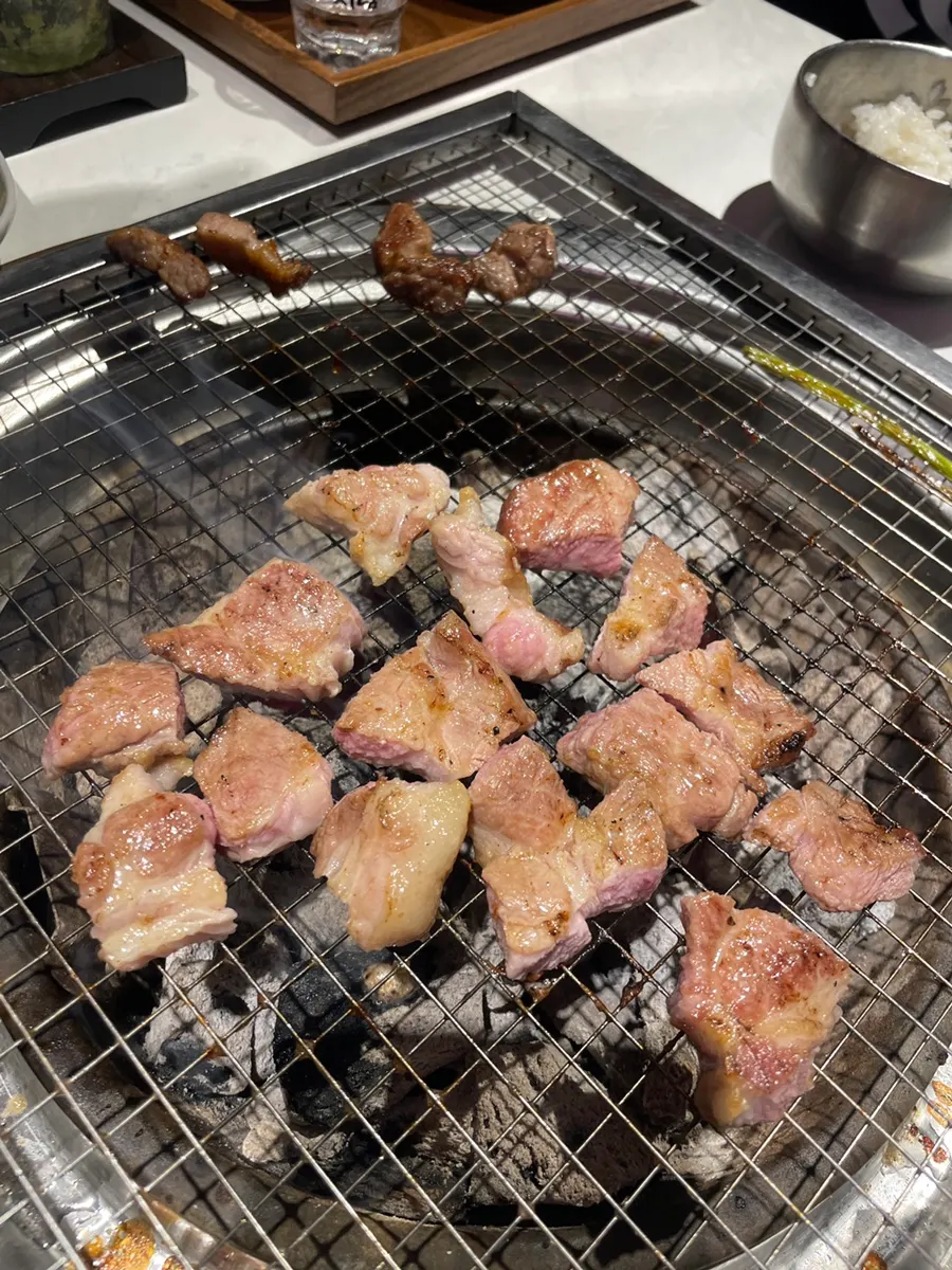 Golden-grilled Korean pork belly