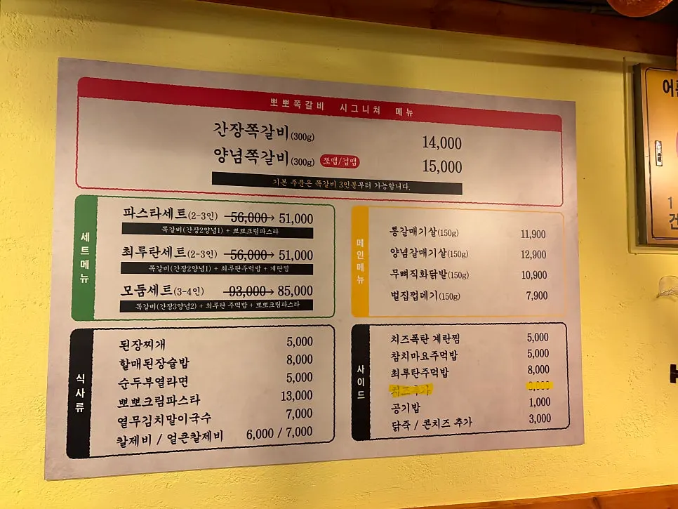 Espacio para comer de Champpoppo Jjokgalbi Hapjeong Branch