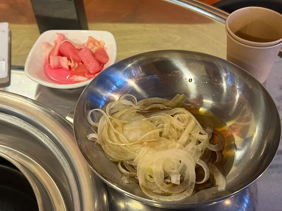 쪽갈비 세트 주문 메뉴