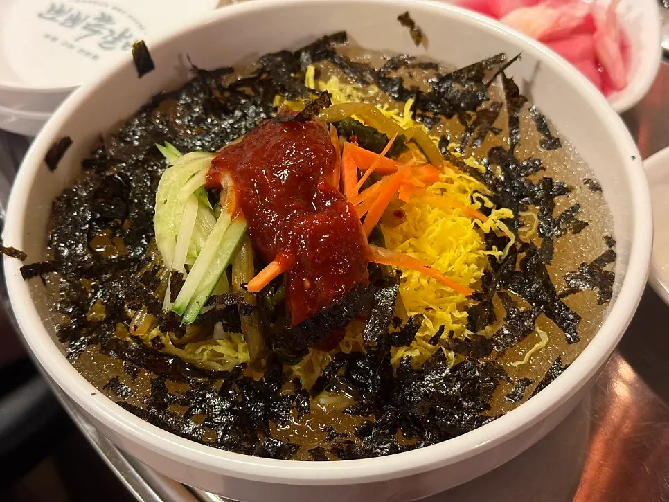 열무김치말이국수 한 그릇