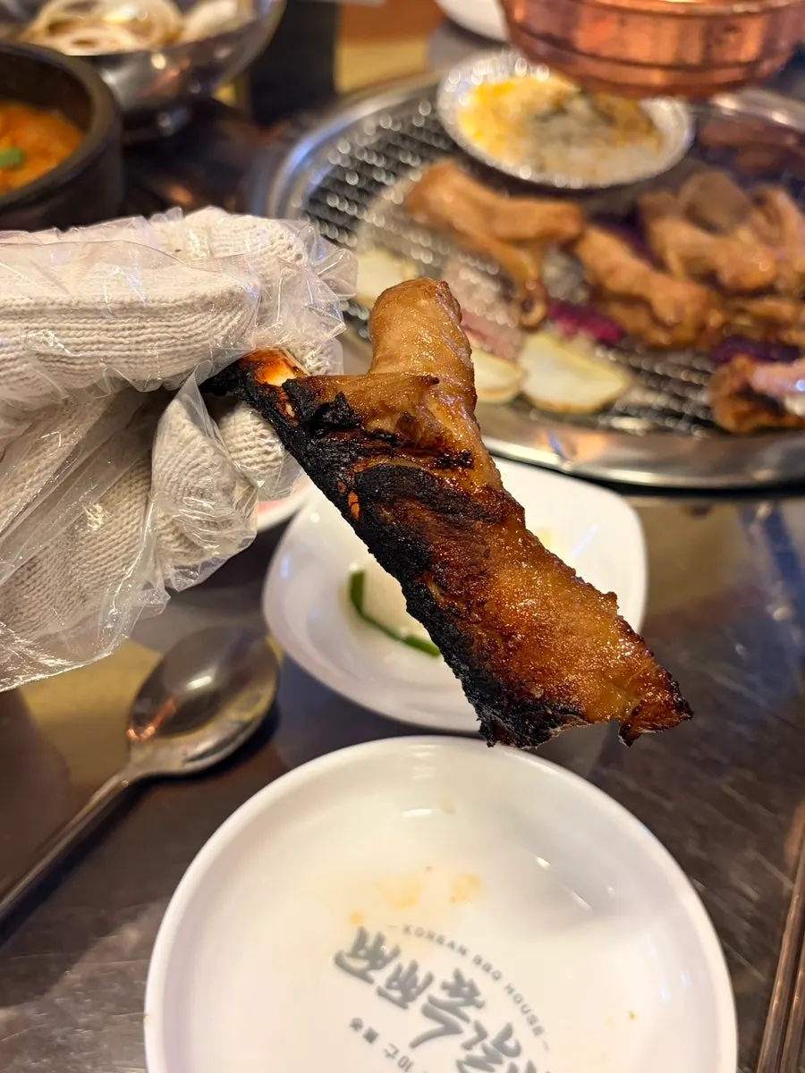Pork ribs before grilling