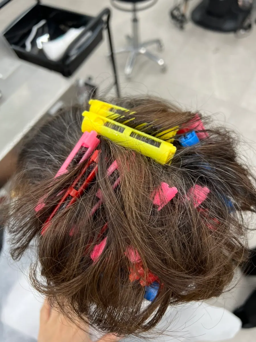 Root perm rods placed to match the part direction