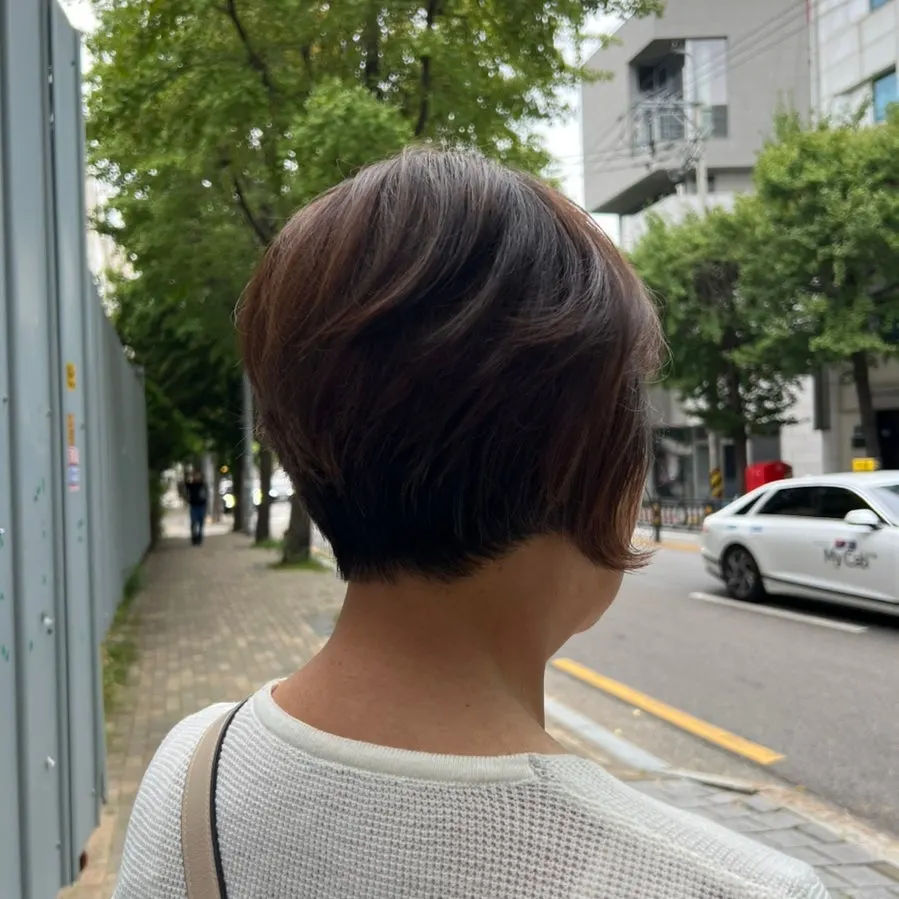 Full, gapless hair after the root perm