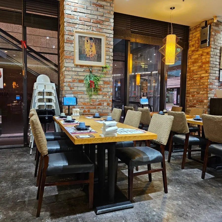 Interior leading to the private room in the back