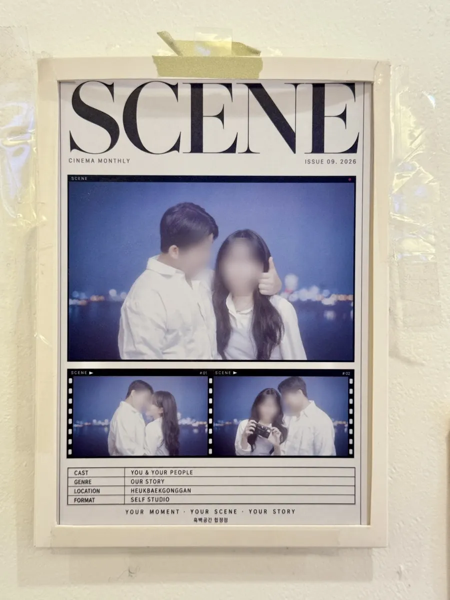 Screen for selecting the final photos after the shoot