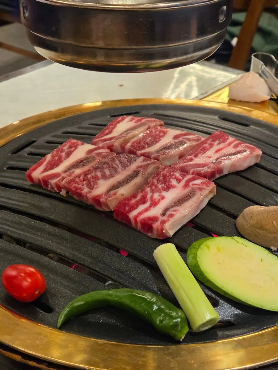 Meat spread at Geumseong Hoegwan Hapjeong Main Branch